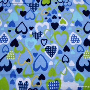 All My Love Blue Flannel Fabric
