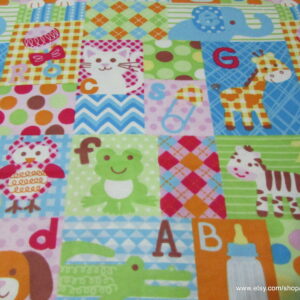 Baby Big Patchwork Flannel Fabric