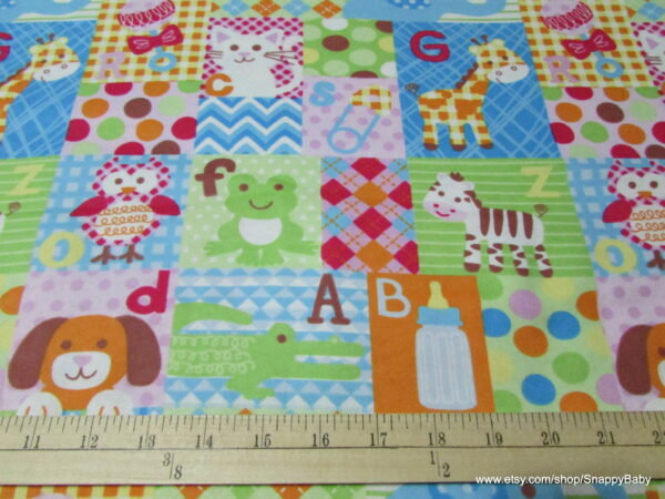 Baby Big Patchwork Flannel Fabric
