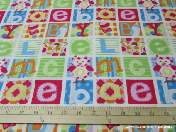 Baby Patches Flannel Fabric