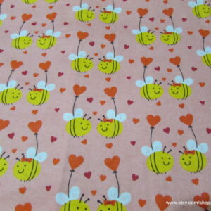 Bee in Love Flannel Fabric