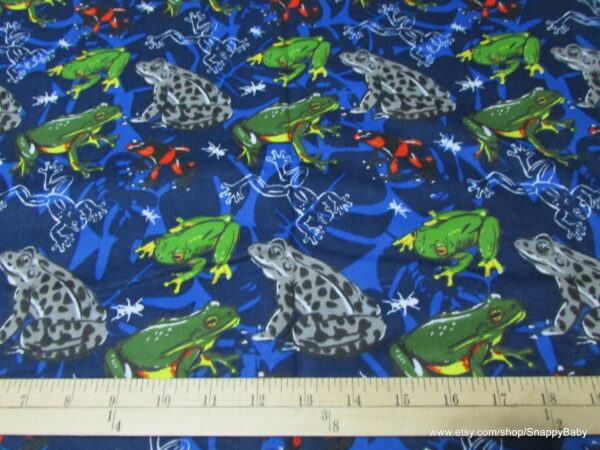 Frog and Toad Sketch Flannel Fabric