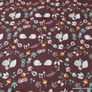 Kissing Hedgehogs Flannel Fabric