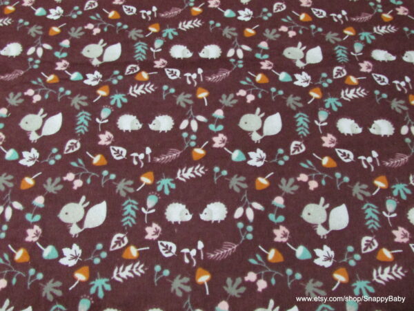 Kissing Hedgehogs Flannel Fabric