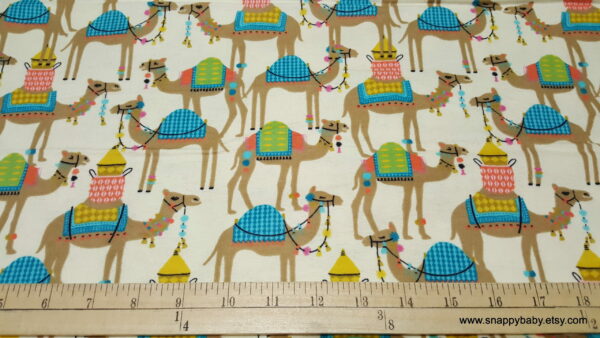 Sassy Camel Flannel Fabric