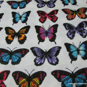 Butterfly Stripe Flannel