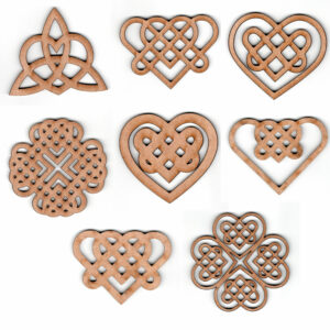 Celtic Knot Heart Ornaments Combined Set by EP Laser