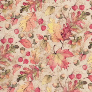 Fall Acorns by Susan Winget Harvest Quilting Cotton Fabric By The Yard full