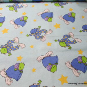 Frogs in Pajamas Flannel Fabric
