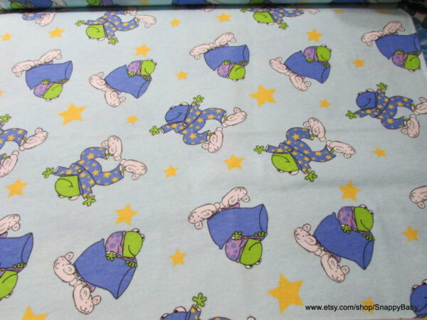 Frogs in Pajamas Flannel Fabric
