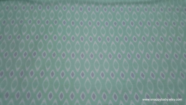 Mint Geo Flannel Fabric