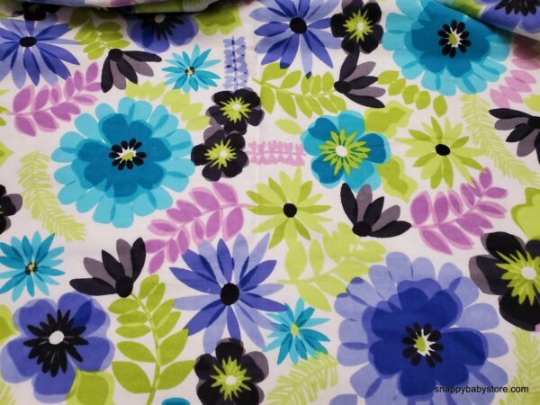 Painted Floral Flannel Fabric