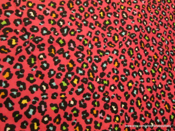 Pink Cheetah Flannel Fabric