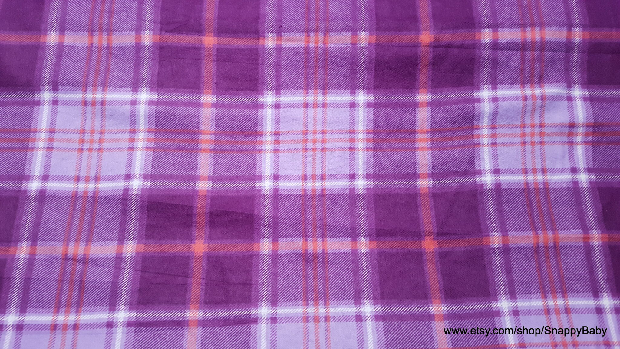 Flannel Fabric - Sassy Warm Plaid - By the yard - 100% Cotton Flannel ...