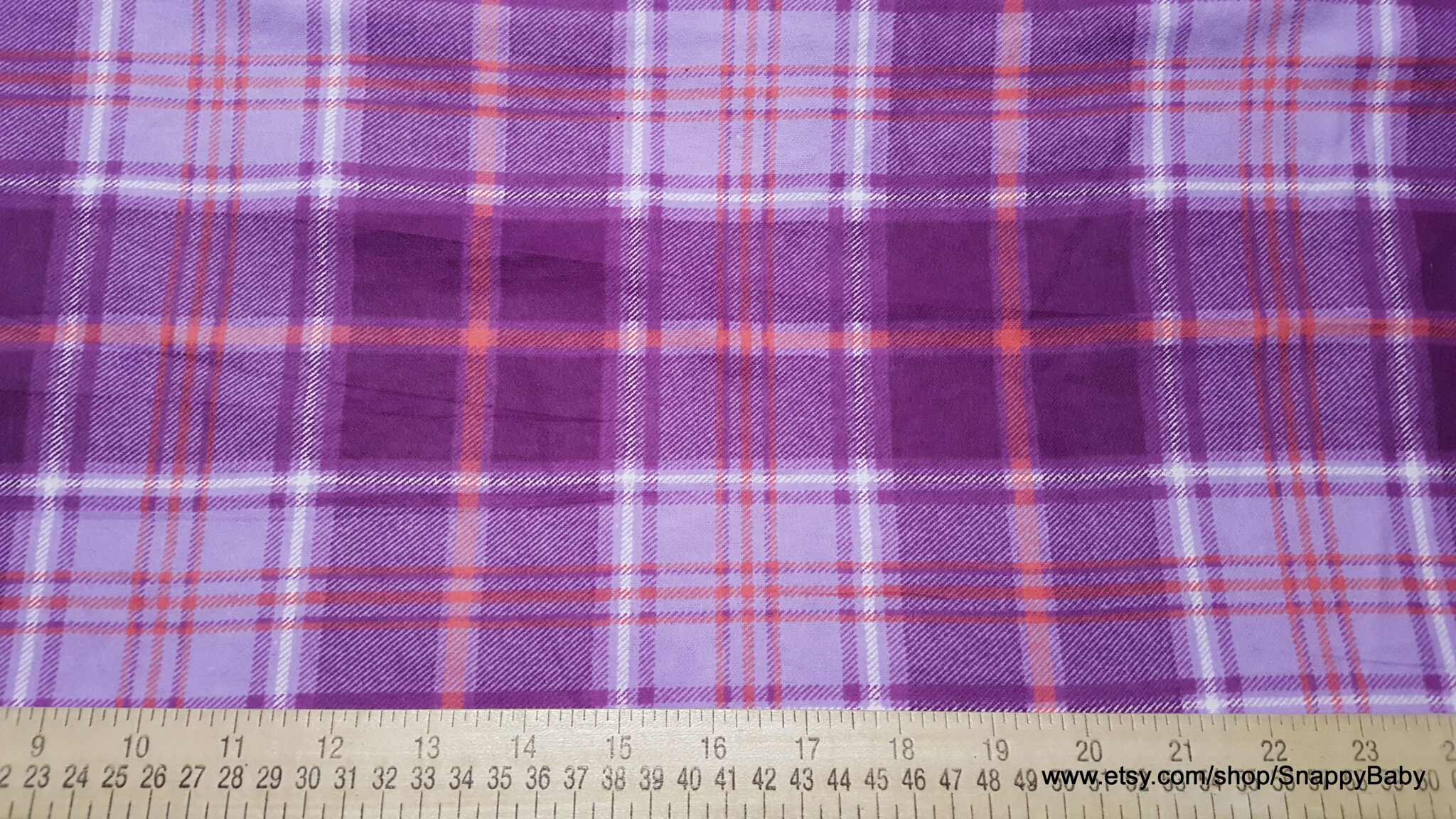 Flannel Fabric Sassy Warm Plaid By the yard 100 Cotton Flannel