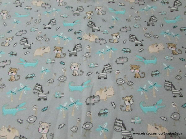 Animals Down Under Flannel Fabric