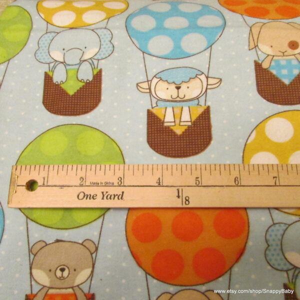 Baby Balloons Flannel Fabric