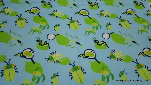 Backyard Bug Toss Flannel Fabric