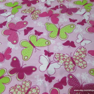 Butterfly Flight Flannel Fabric