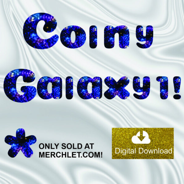 Coiny Galaxy Number Letter Clipart