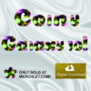 Coiny Galaxy 10 – DIGITAL Clipart Letters and Numbers - Merchlet