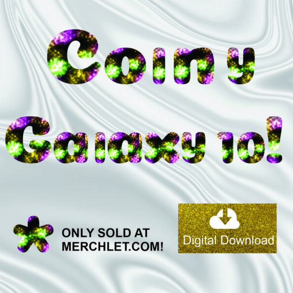 Coiny Galaxy 10 Number Letter Clipart