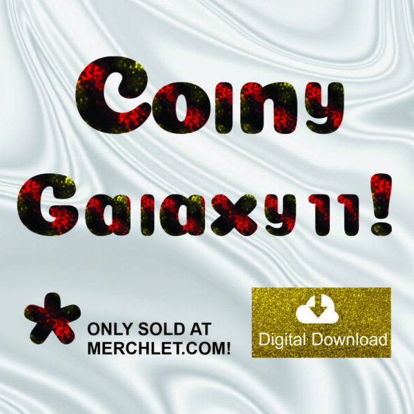 Coiny Galaxy 11 Letter Number Clipart