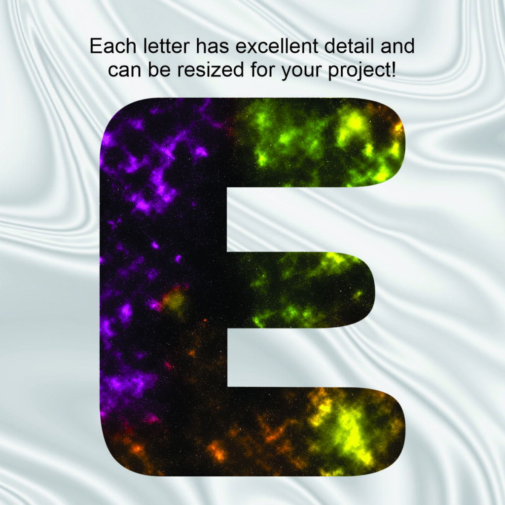 Coiny Galaxy 12 – DIGITAL Clipart Letters and Numbers - Merchlet