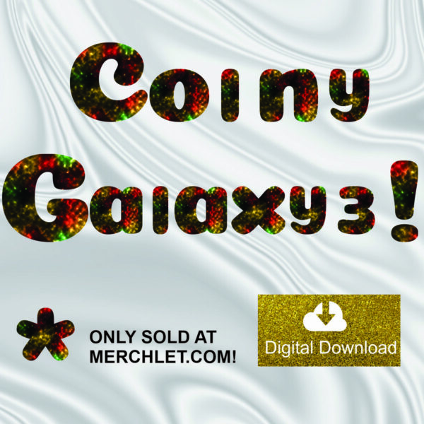 Coiny Galaxy 3 Number Letter Clipart