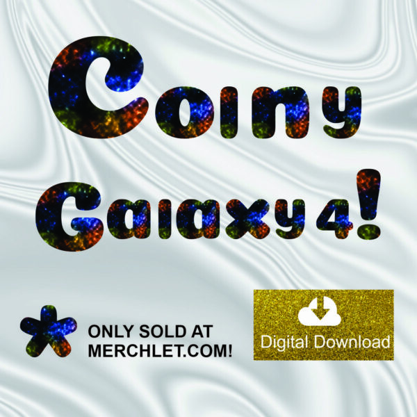 Coiny Galaxy 4 Number Letter Clipart