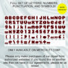 Coiny Small Roses – DIGITAL Clipart Letters and Numbers - Merchlet