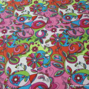 Crazy Paisley Flannel Fabric