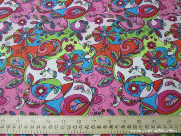 Crazy Paisley Flannel Fabric