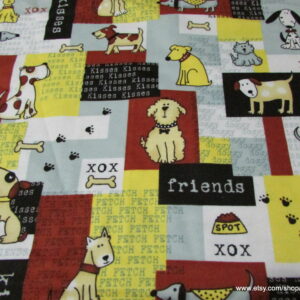 Dog Patch Flannel Fabric