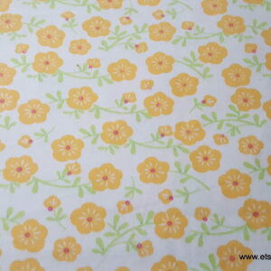 Flower Blossom Flannel Fabric