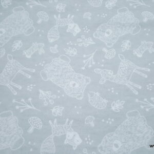 Forest Outline Flannel Fabric