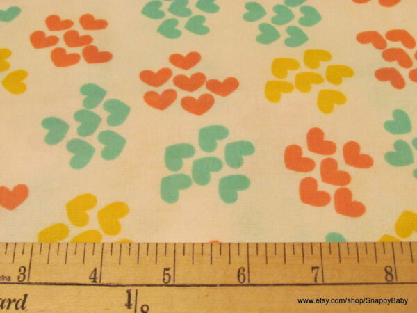 Group of Hearts Flannel Fabric