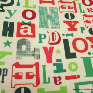 Happy Holidays Flannel Fabric