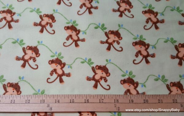 Monkeys on Vines Flannel Fabric