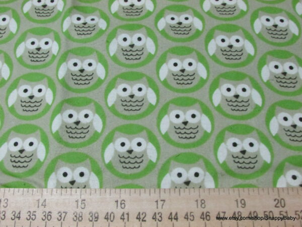 Owl Circle Green Flannel