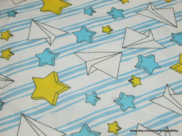 Paper Airplanes Flannel Fabric