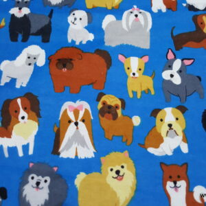 Party Puppies Flannel Fabric