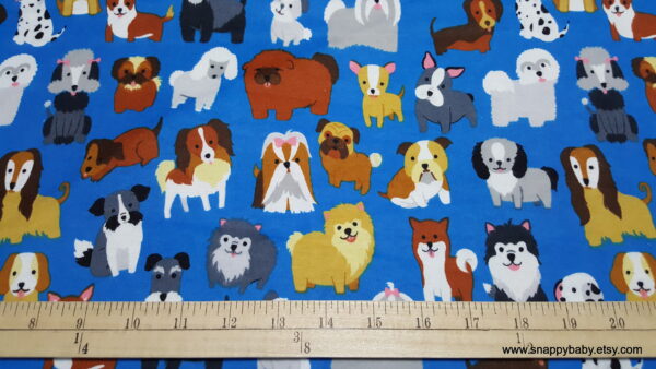 Party Puppies Flannel Fabric