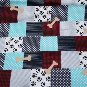 Pet Spa Patchwork Flannel Fabric
