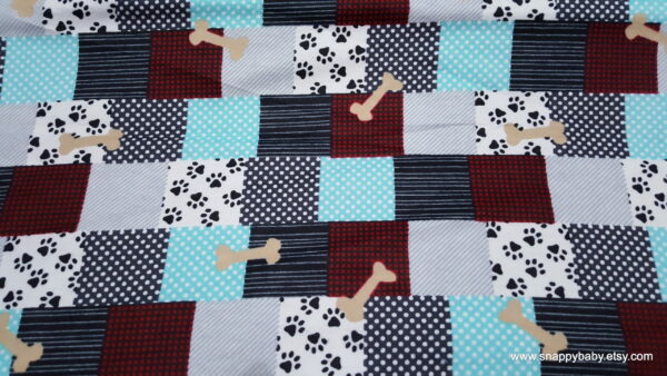 Pet Spa Patchwork Flannel Fabric