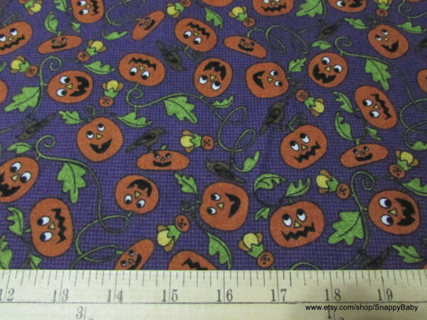 Pumpkin Party Premium Flannel Fabric