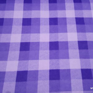 Purple Tri Buffalo Check Flannel Fabric
