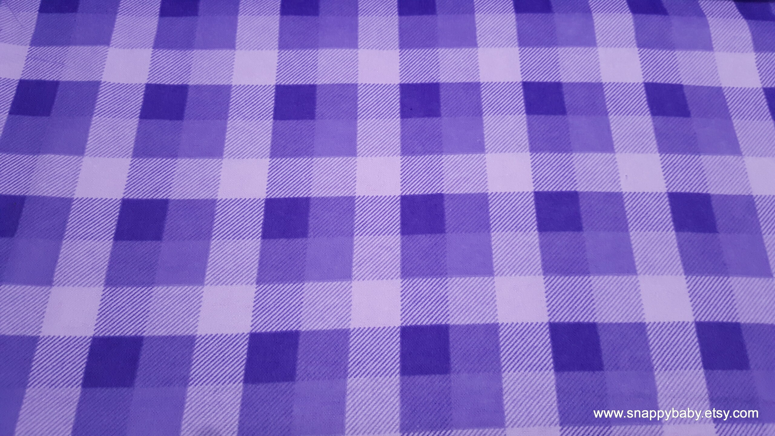 Flannel Fabric - Purple Tri Buffalo Check - By the yard - 100% Cotton  Flannel - Merchlet