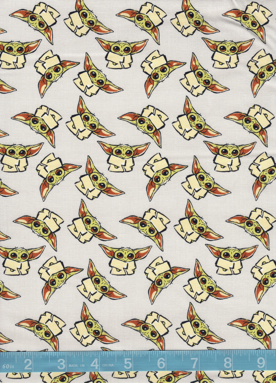 Star Wars Mandalorian Grogu Baby Yoda Quilt Cotton Fabric By The Yard