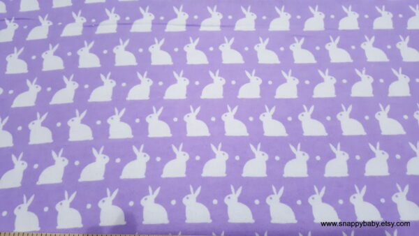 Bedtime Bunny Lavendar Lily Flannel Fabric